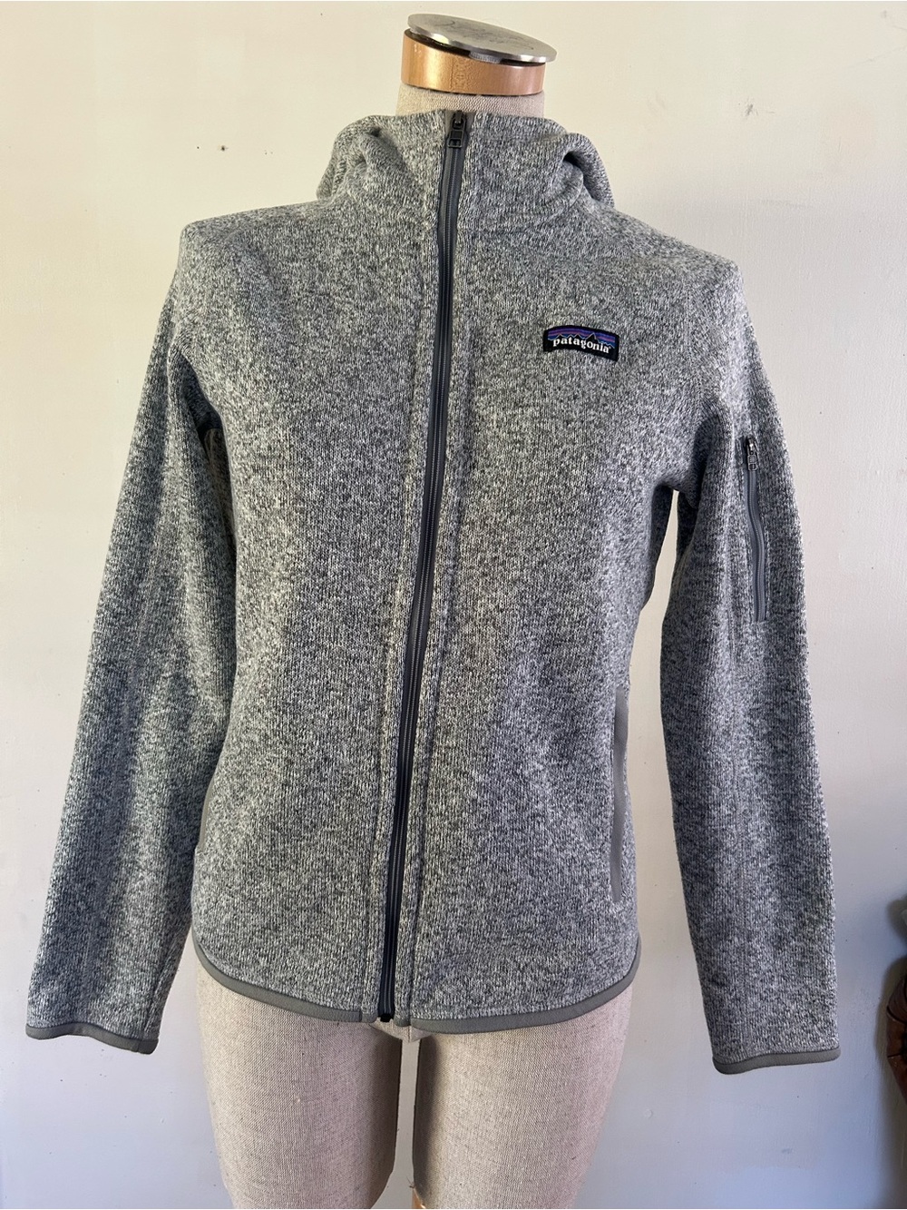 Patagonia Gray Full-Zip Hooded Jacket